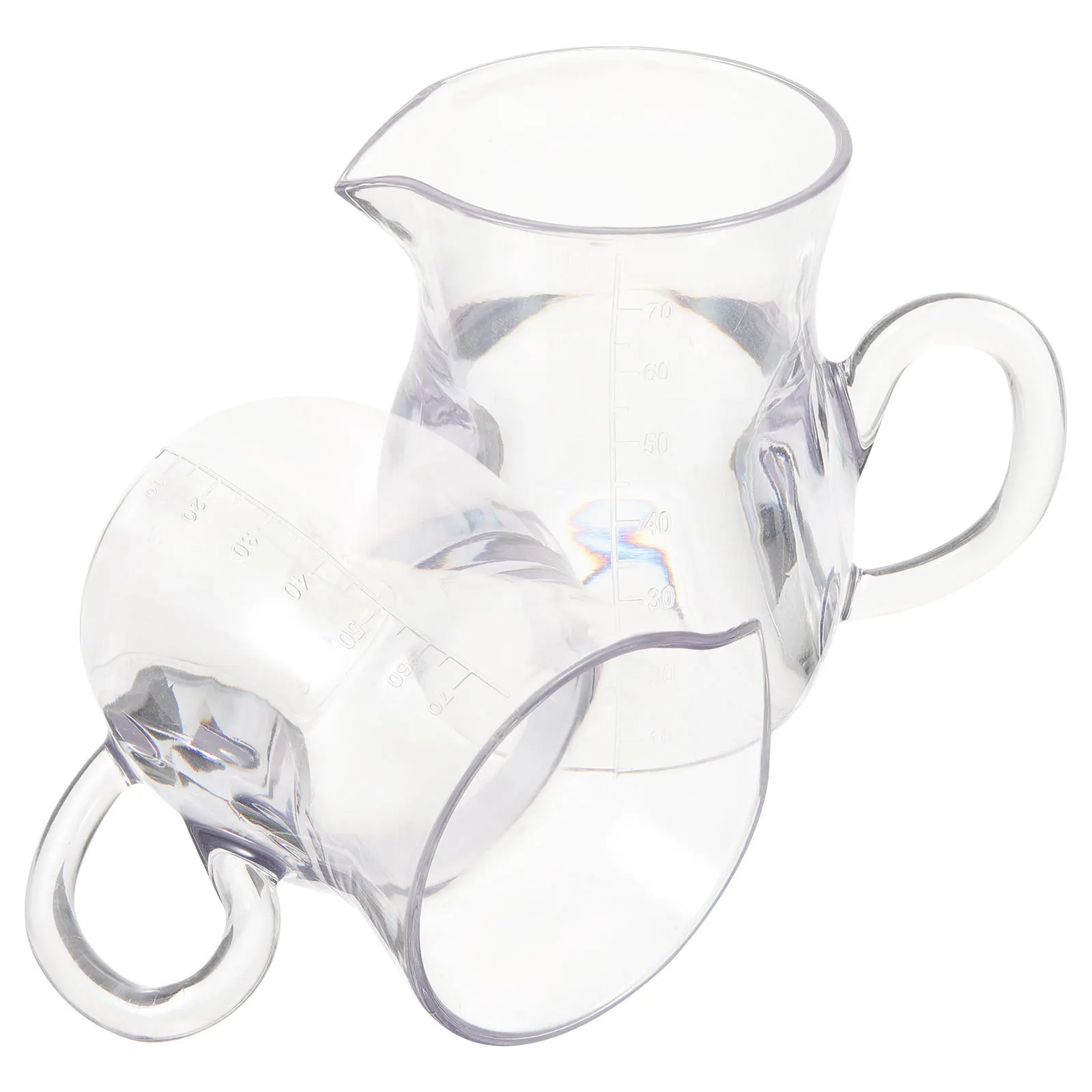 

2Pcs Red Wine Decanter with Handle Elegant Wine Dispenser for Bar Party Home Use Fine Craftsmanship Reusable Liquor Pitcher