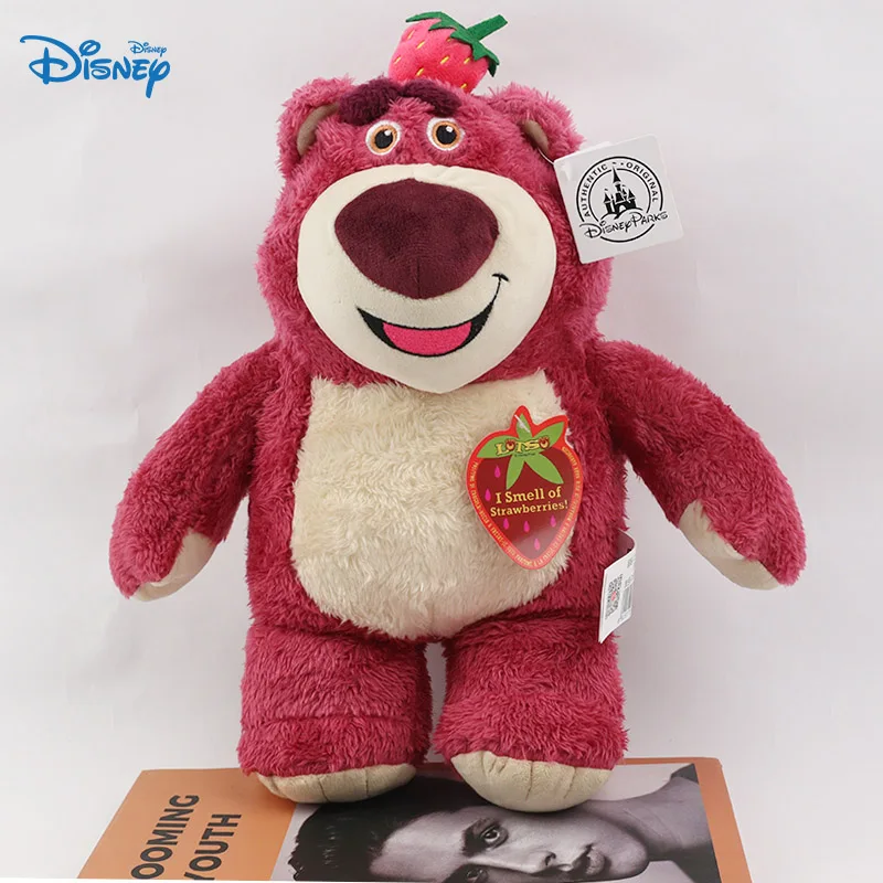 

12in/32cm Kawaii Disney Toy Story Lotso Bear Stuffed Toys Children Cotton Plush Doll Cute Things For Girls Valentines Day Gift