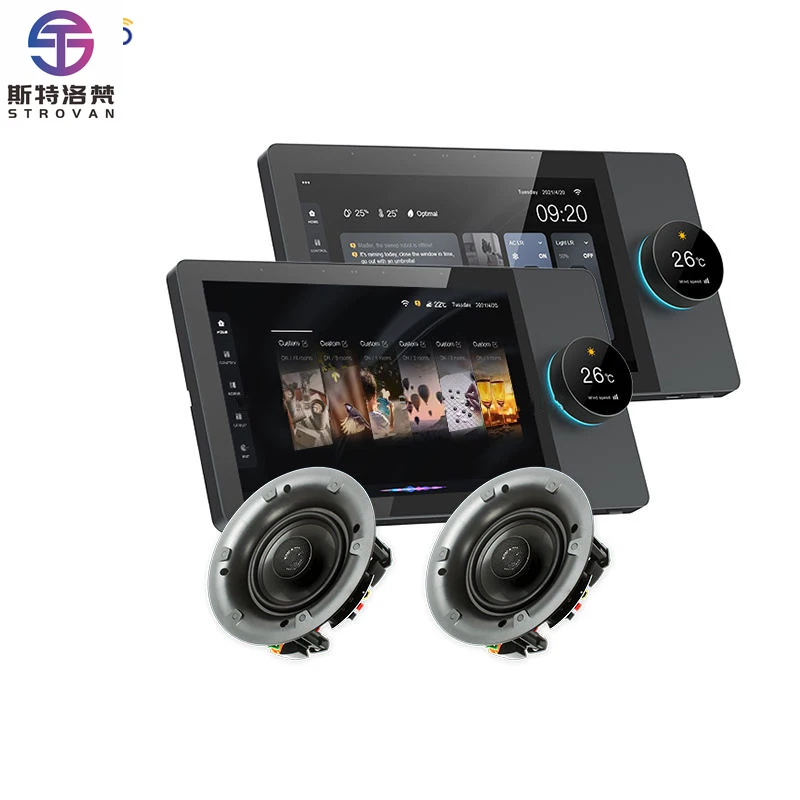 

STLF 8-Inch Black Android USB Tuya F8 IPS Smart Home Control Panel Zigbee Gateway System Smart Life App US Plug Type Smart Autom