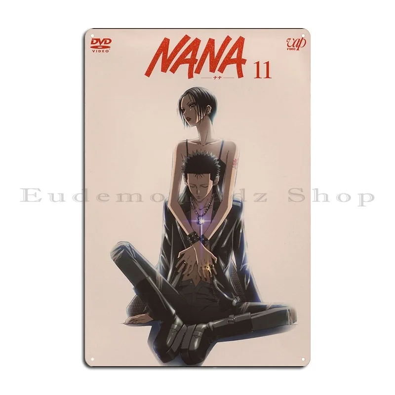 Nana Anime Inspired Anime Masterpiece Metal Plaque Poster Garage Customize Wall Decor Garage Decoration Tin Sign Poster