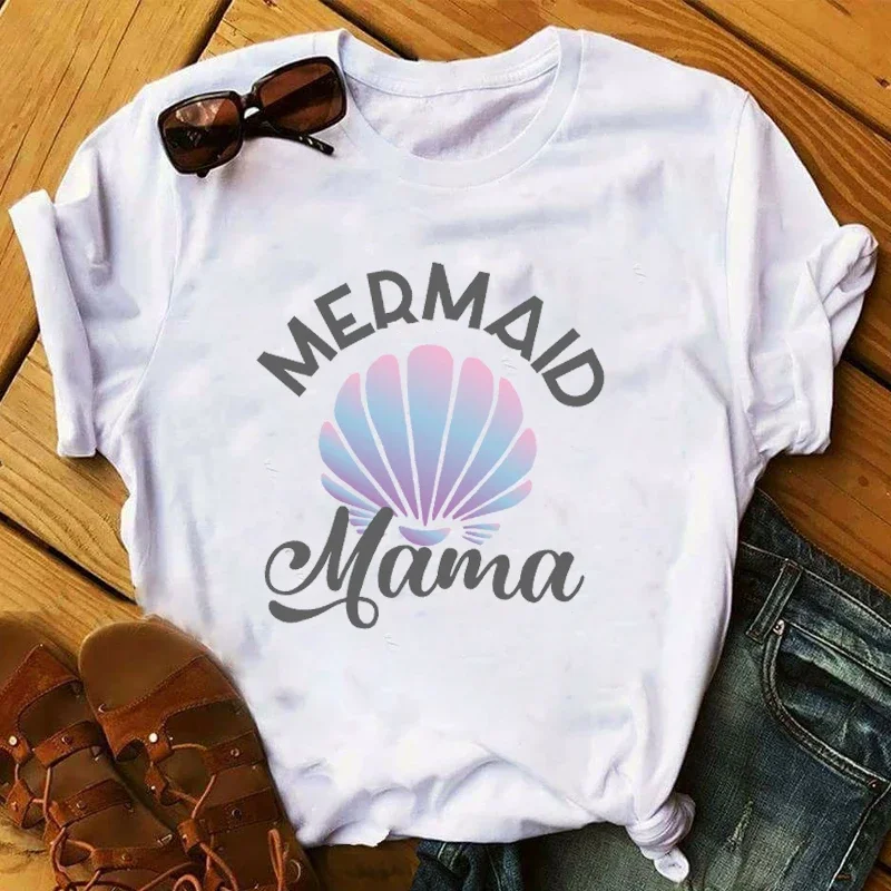 Kobiety Mama listy prezent moda Mama dama dzień matki damskie graficzne Tee T Shirt Top T Shirt T Shirt damski