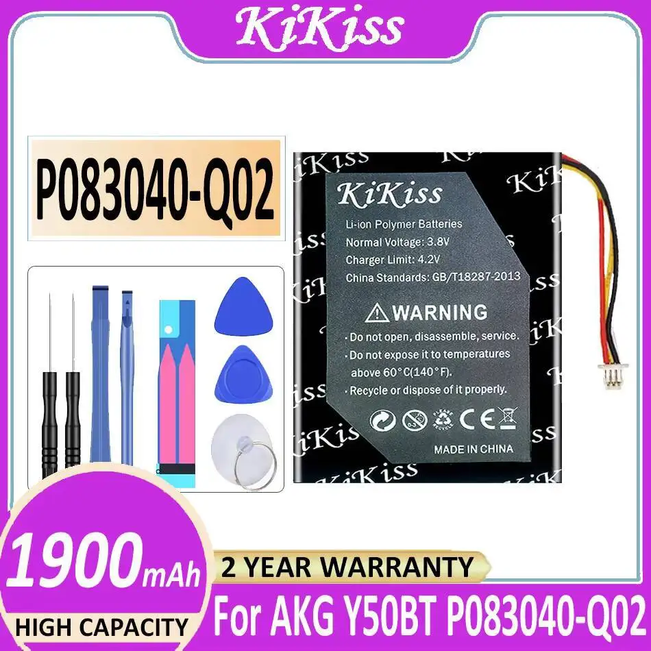 

Для наушников Akg Y50BT P083040-Q02 803040 Премиум-замена батареи 1900 мАч