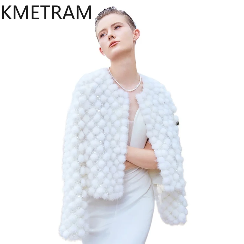 

100% Natural mink Fur Jacket Woman High Quality Short Real Fur Coat Fashion 2025 Winter Coats Women Clothing шуба женская