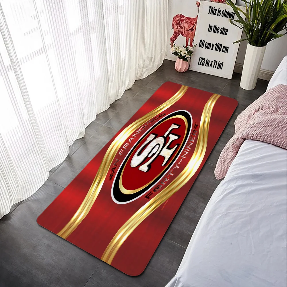 San FranciscoS 49erS Bath Rug Mat Room Decorating Items Front Door Mat Outdoor Decoration Home Accsessories Cute Room Decor Foot