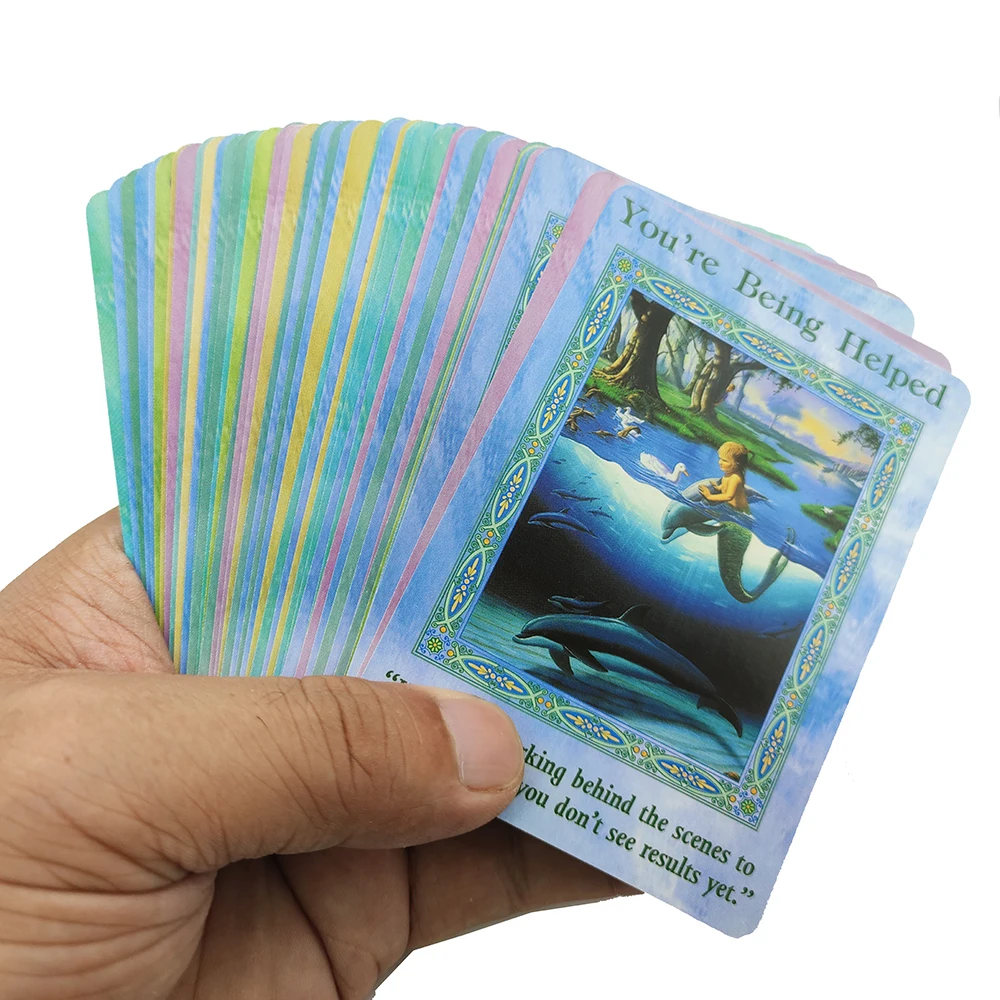 2023 Doreen Virtue Magical Mermaids and Dolphin Oracle Cards: A 44-Card Deck and PDF Guidebook