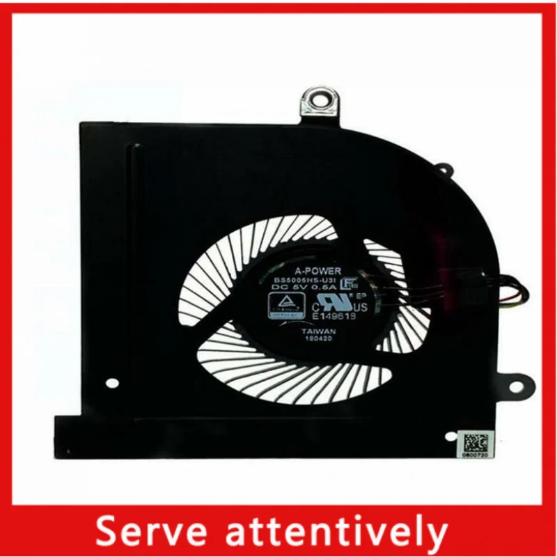 New for MSI GS63 GS63VR GS73 GS73VR CPU Cooling Fan BS5005HS-U2F1 4WIRES