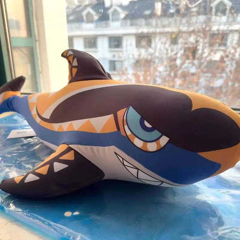 

75/100/125cm Genshin Impact Mualani Shark Ice Silk Soft Stuffed Throw Pillow Cute Game Peripheral Cartoon Plush Dolls Toys