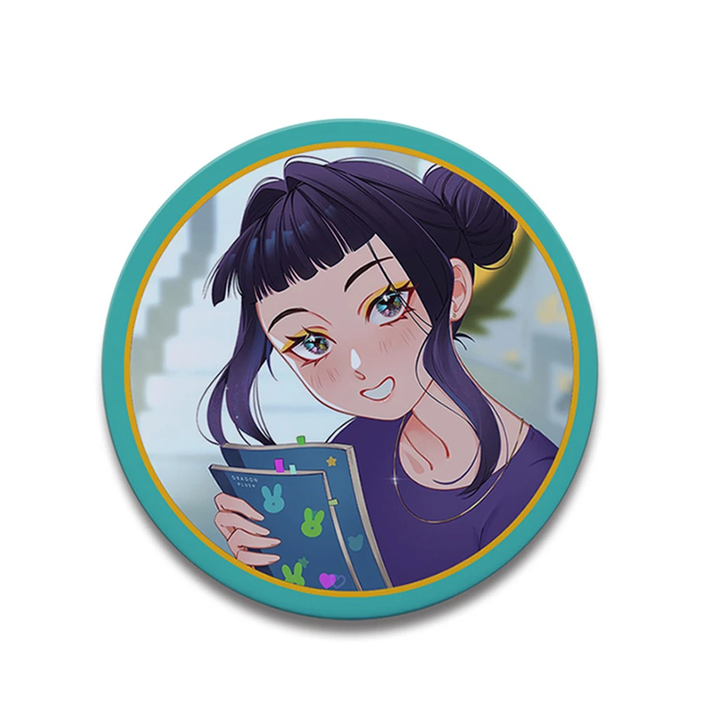 58mm Anime K-Pop KPop Demon Hunters HUNTR/X SaJaboy Cosplay COSTUME Badge Pin SPTE Tinplate Brooch﻿ Prop Gilf