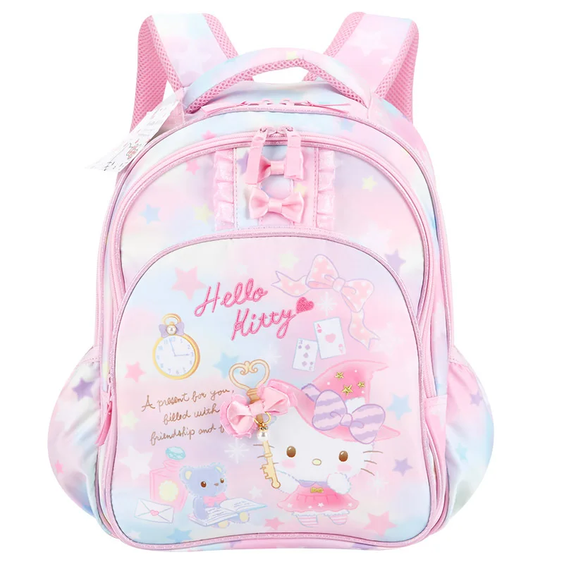 Sanrio New Hello Kitty Student tornister Cute Cartoon Casual nakładka na pas bezpieczeństwa duża pojemność plecak dla dzieci