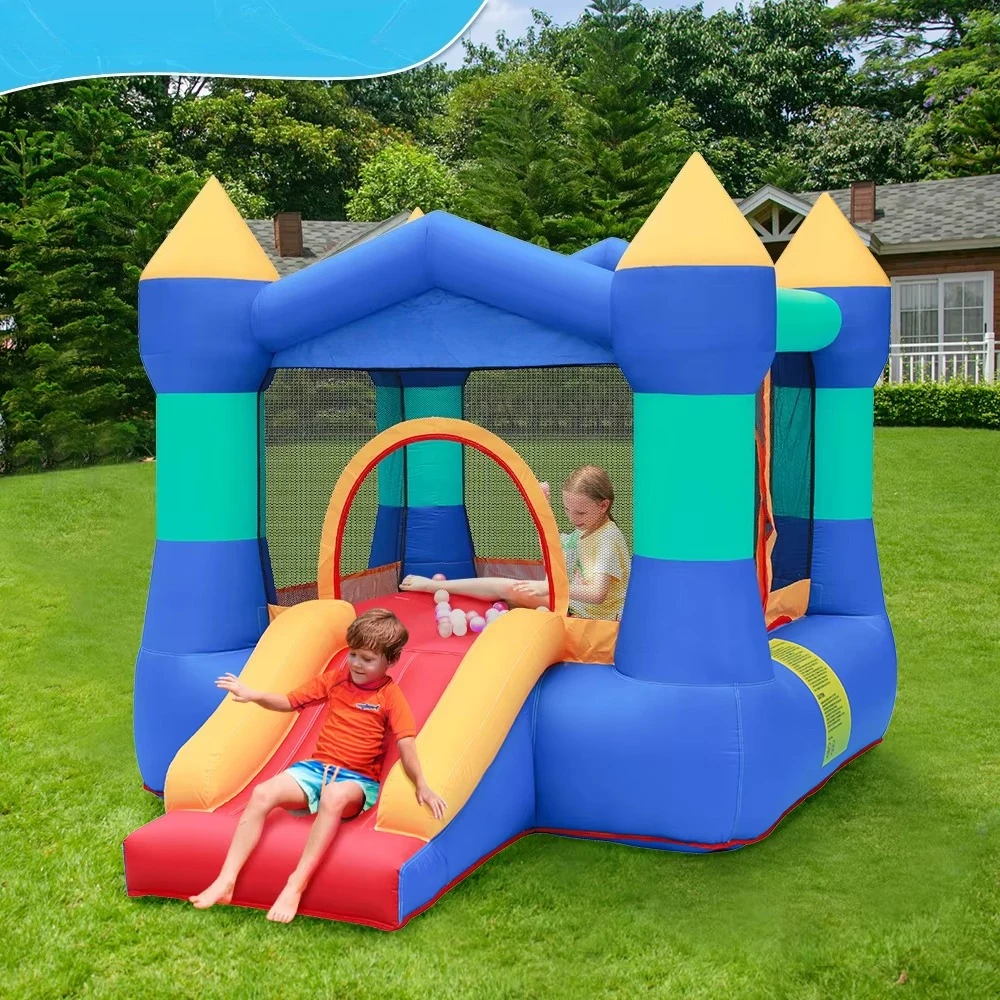 Artículos vendedores calientes Juegos al aire libre Fiesta Saltando Tobogán Castillo de aire Casa de rebote inflable