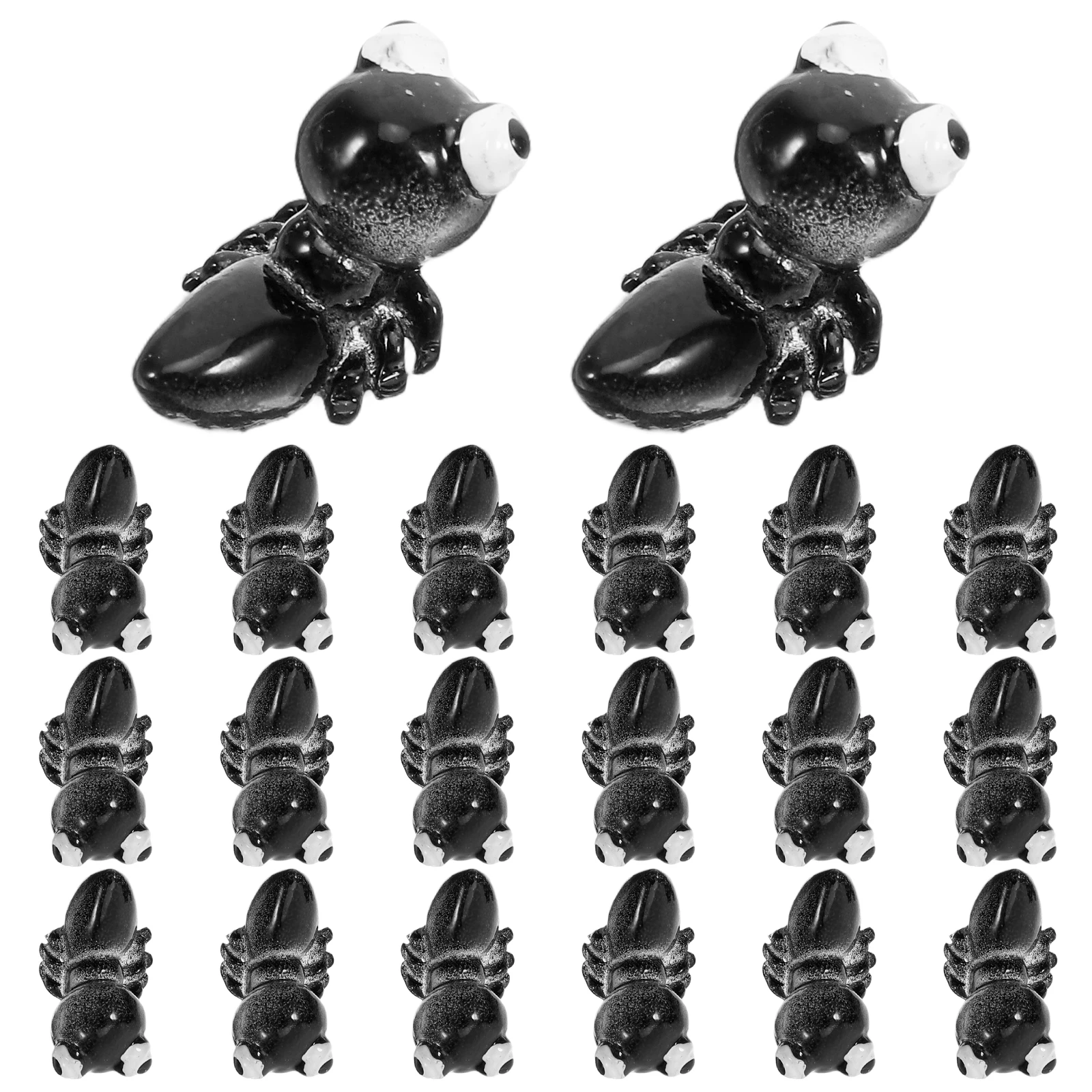 

20 Pcs Tiny Resin Ants Miniature Figurines For Bonsai Decor Simulation Models Gardening Craft Supplies