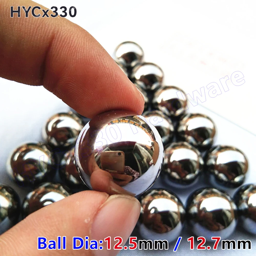 Rodamientos de Bolas de Precisión de Acero GCR15, Diámetro 12.5mm 12.7mm, Bolas Redondas Lisas