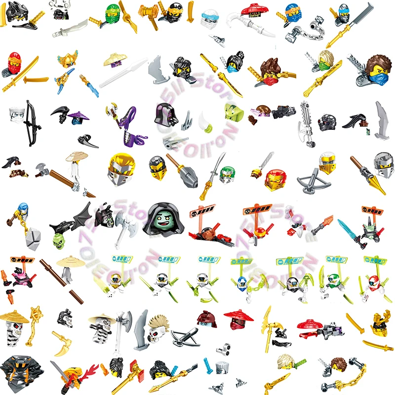 Anime H0001 H0065 dibujos animados Ninja TV juguete Lloyd Murt Moe Nindroids serpiente pitor bloques de construcción regalos