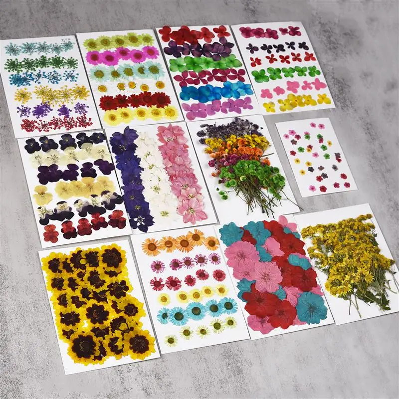 30 Pcs Natural Real Dried Pressed Flowers For Art Craft DIY Epoxy Resin Pendant Soap Craft Jewelry Card Making Dried Flowers Set