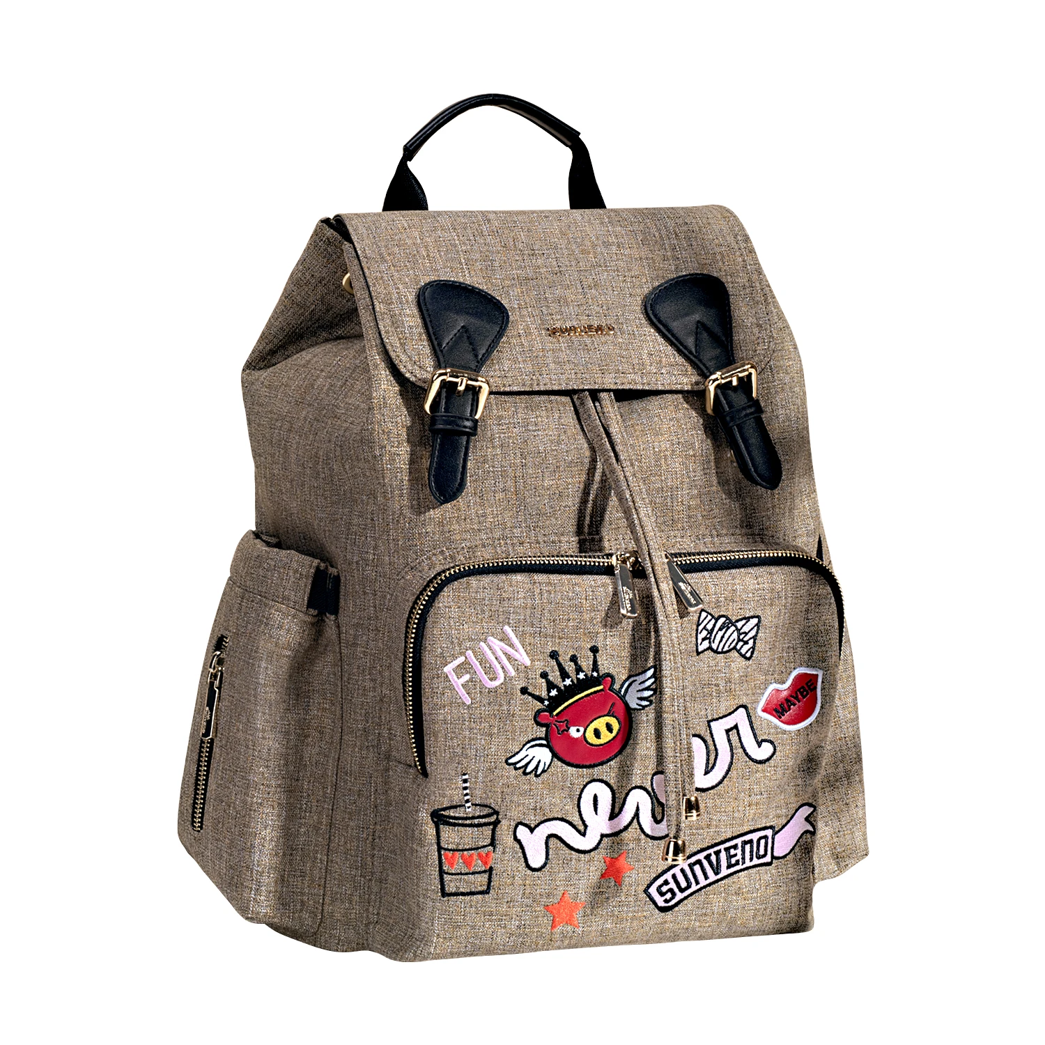 

Sunveno Nappy Backpack Bag Mummy Large Capacity Stroller Bag Mom Baby Multi-function Waterproof Outdoor Travel Diaper Bags