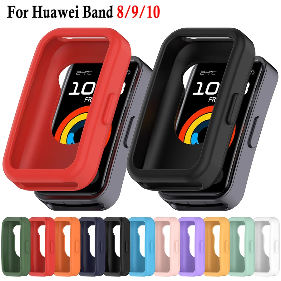 �y�Z�[�����z�\�t�g�V���R�� TPU �P�[�X Huawei Band 10 9 8 �X�}�[�g�E�H�b�`�o���h�p �X�N���[���v���e�N�^�[ �o���p�[ Huawei Band 10 Band 8 9 �J�o�[�V�F��