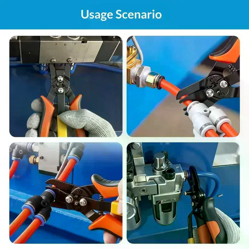 Pneumatic Disconnect Tool Set Push-to-Connect Fittings: Removal Quick Air Hose Pliers Maintenance