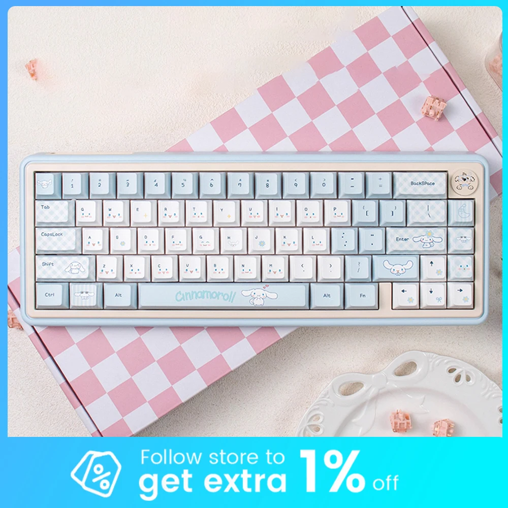 U'Re UR65 Mechanical Keyboard 3mode Wireless Gaming Keyboard Gasket Pc Rgb Support Via Qmk Hot Swap 4 Custom Gamer Accessories