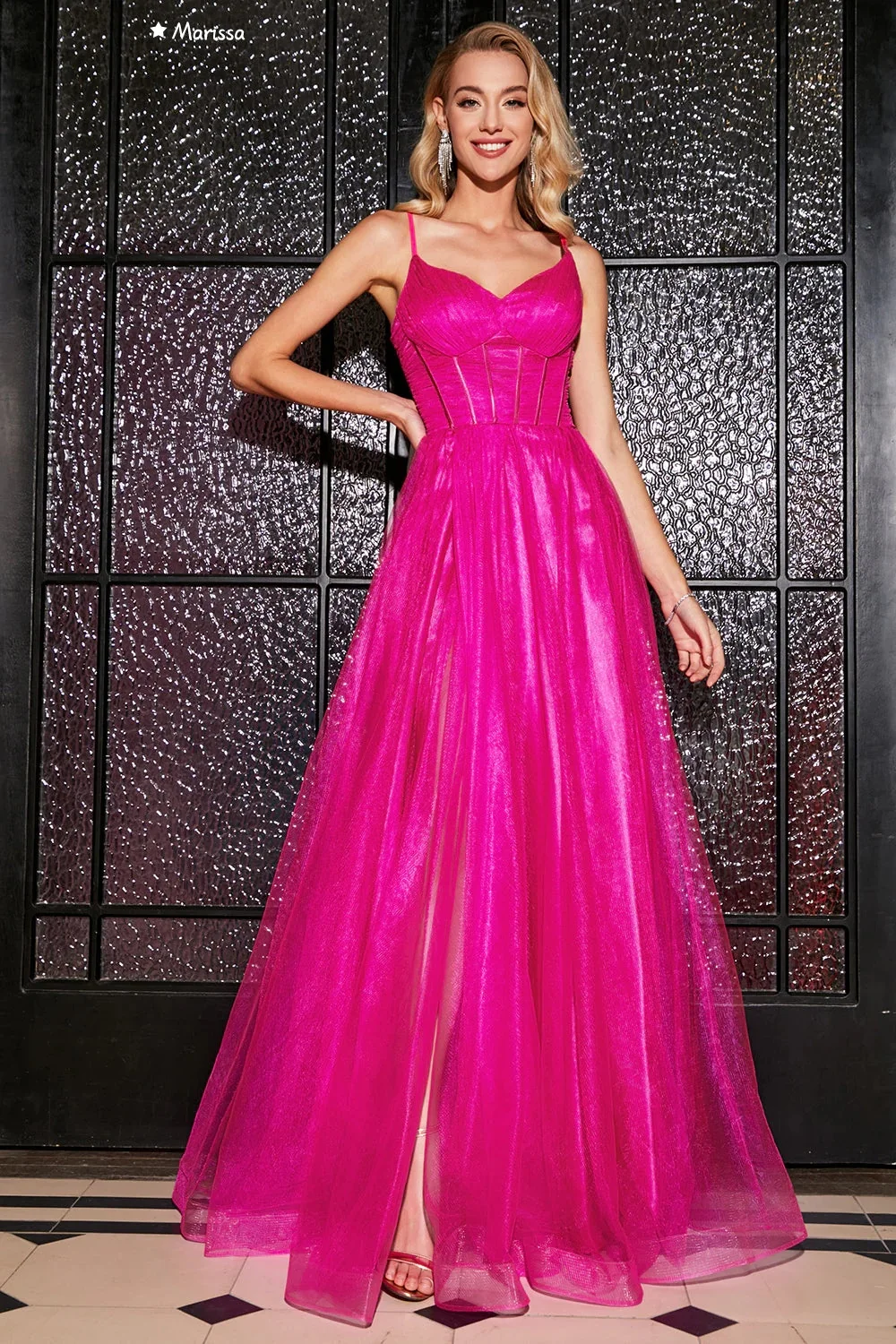 Marissa Custom Made ชุดเดรสสําหรับกิจกรรมพิเศษ Off-ไหล่งานแต่งงานชุด Line A ชุดราตรีสตรีผู้หญิงชีฟองพรหม