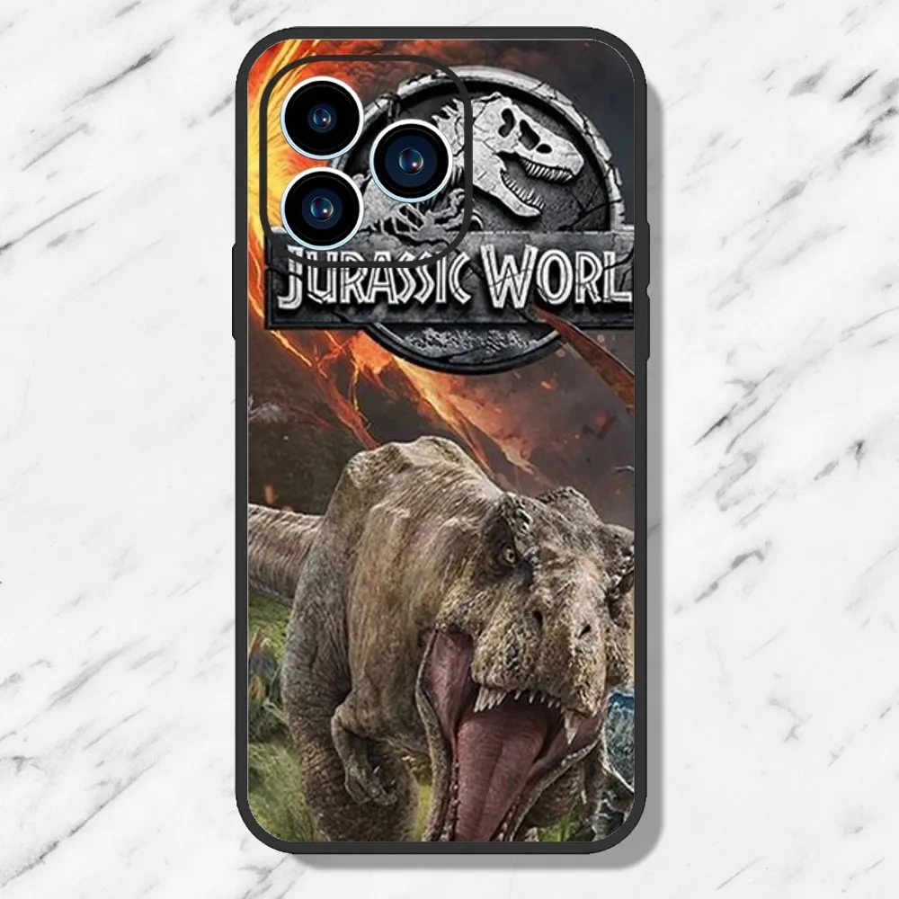 Film J-Jurassic P-Park Phone Case For iPhone 11 12 13 14 15 Mini Pro Max Plus 8 xr xs Black Shell