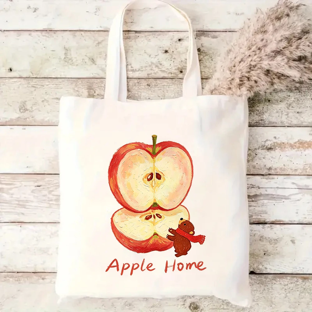 

Fashion Solid Color Canvas Shoulder Bag Daily Casual Tote Bag