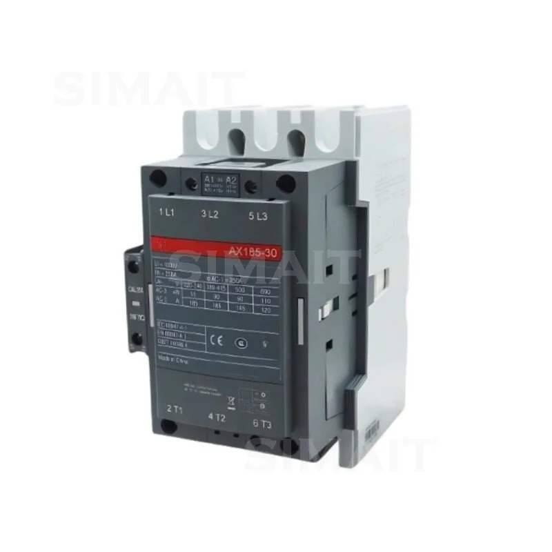AX185-30-11 3 Pole Power Contactor, 185A AC Contactor 1NO+1NC 50/60Hz