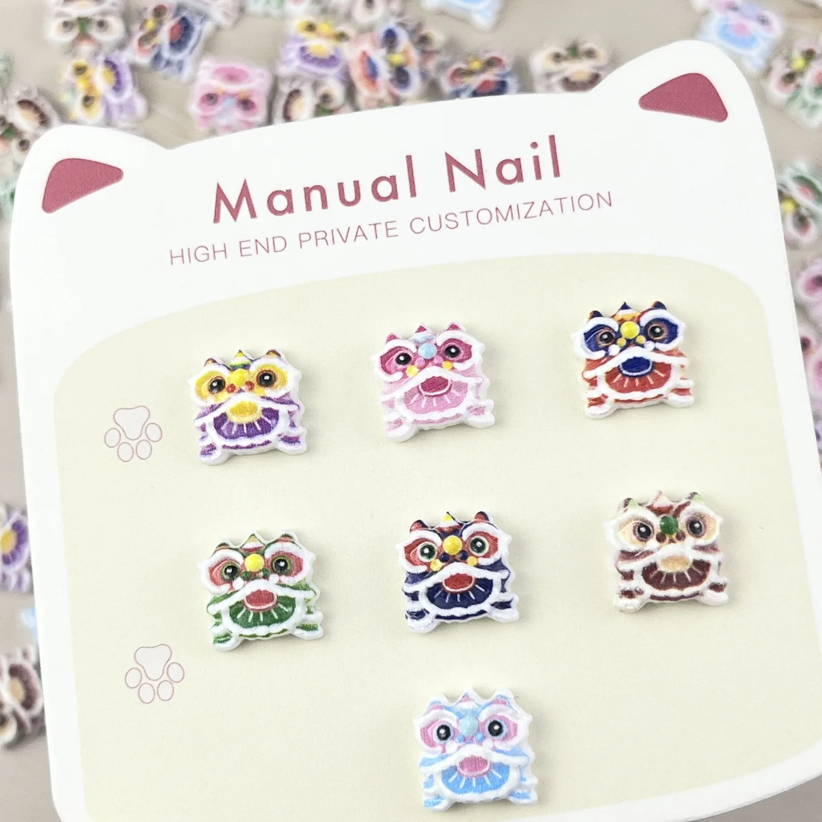 20pcs miniso dragon cartoon nail charms for diy nail making cute mini resin flatback nail art decoreation