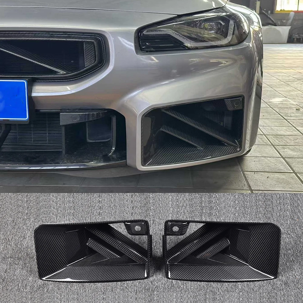 

Накладка на передний бампер для BMW M2 G87 MP, высококачественная карбоновая сетка для противотуманных фар, решетка воздухозаборника, комплект для тюнинга кузова, автоаксессуары
