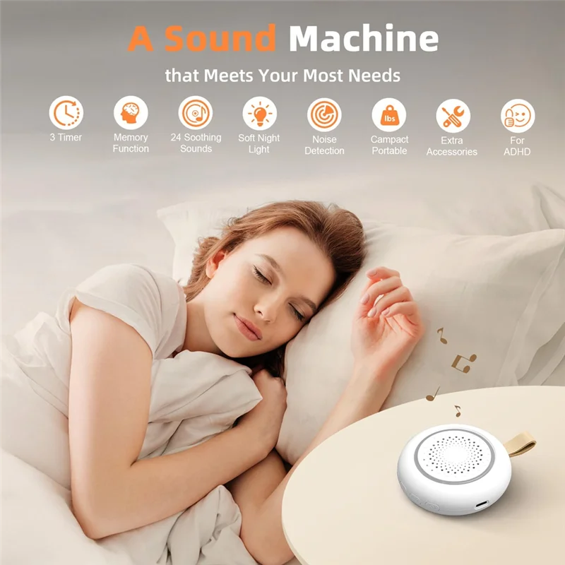 A38T-White Noise Sound Machine - Baby Sound Machine White ulasan dan harga