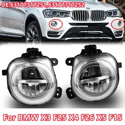 63177317251 63177317252 Car Front Bumper LED Light DRL Driving Fog Lamp for BMW X3 F25 X4 F26 X5 F15 LED Fog light Assembly