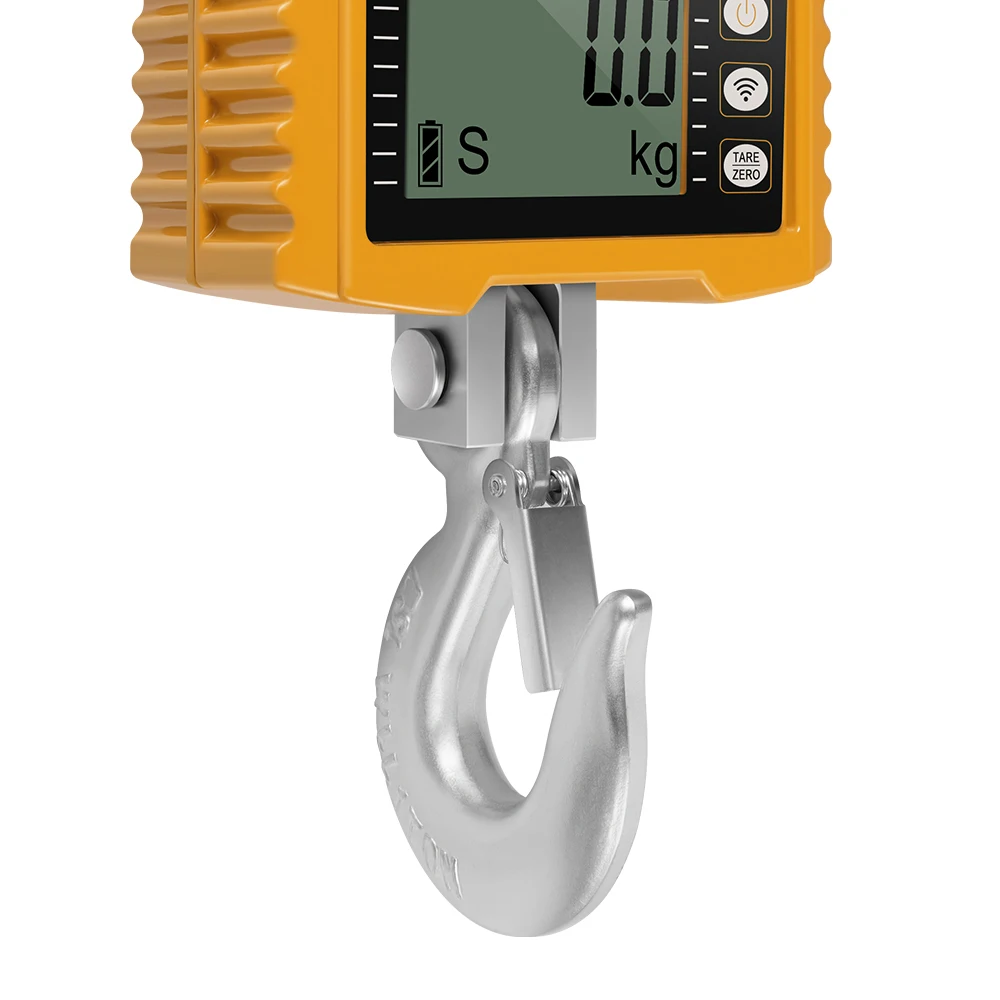 1000kg elektroniczna waga dźwigowa LCD cyfrowe narzędzie do ważenia przemysłowa ciężka waga hakowa ze stali nierdzewnej waga do zawieszania