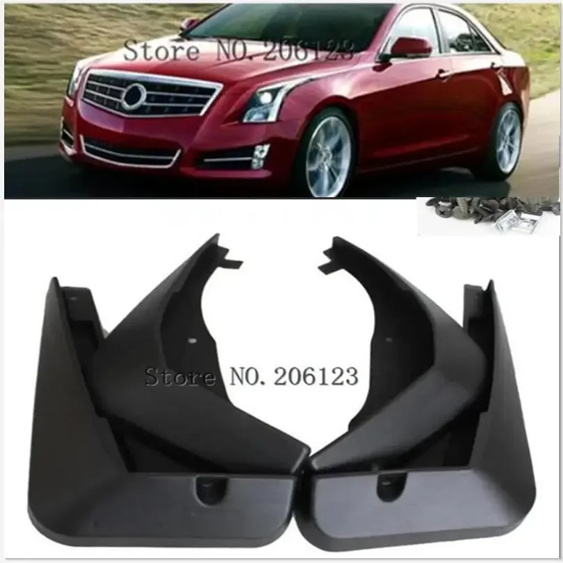 

4pcs / Set car Front Rear Mud Flaps Splash Guard Fender Mudguards FOR Cadillac ATS 2013 2014 2015 2016 mudflap