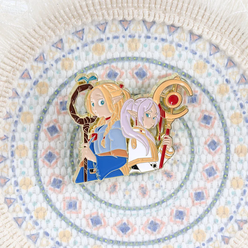 أنيمي فريرين ما وراء نهاية الرحلة مارسيل تأثيري حلي شارة دبوس اكسسوارات ظهره قلادة دعامة معدنية بروش هدية #2