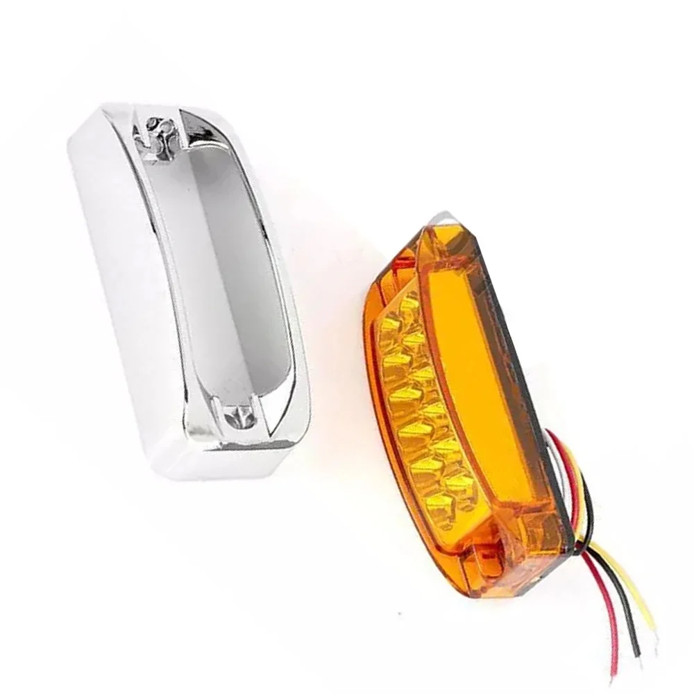 12V 24V LED Side Marker Light Clearance Lamp for Truck Trailer Bus Van Turn Signal Tail Brake Stop Lights Universal