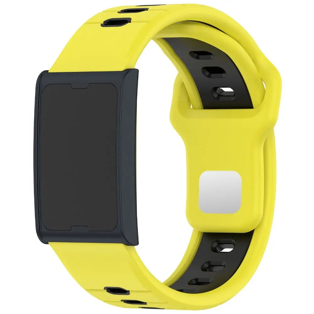 Silicone Fitness Tracker Band Replacement 22mm Quick-Release Wristband Breathable Two-Toned Watch Strap for Amazfit Helio Strap