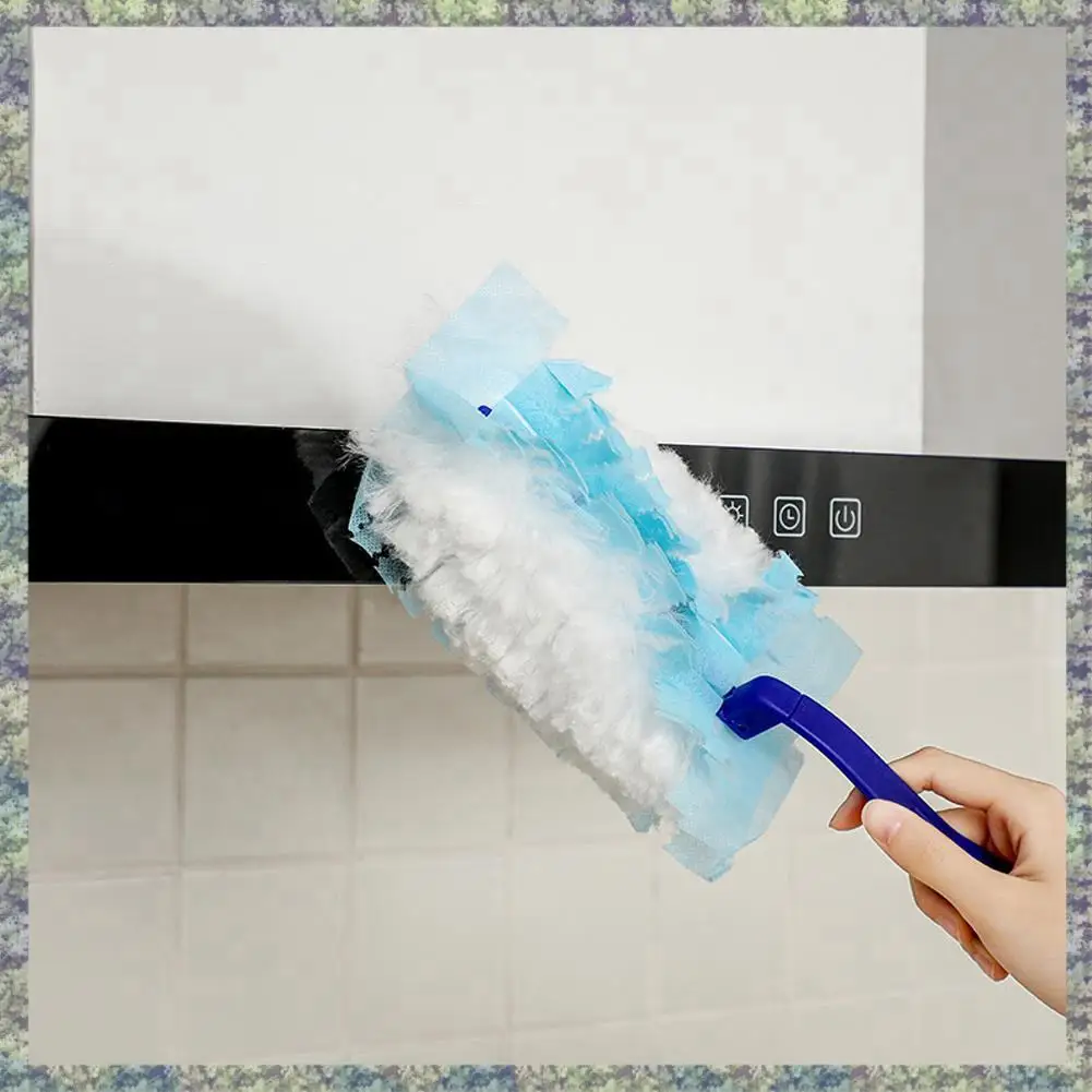 WON Duster Elektrostatische saugfähige Reinigungsbürste Staubreiniger Entferner Haushalt Feuchter Sauber Duster Schwamm A