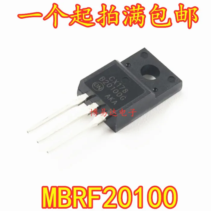 Plastic Sealing B20100G MBRF20100CT MBRF20100G 20A100V Schottky InlIne TO220F