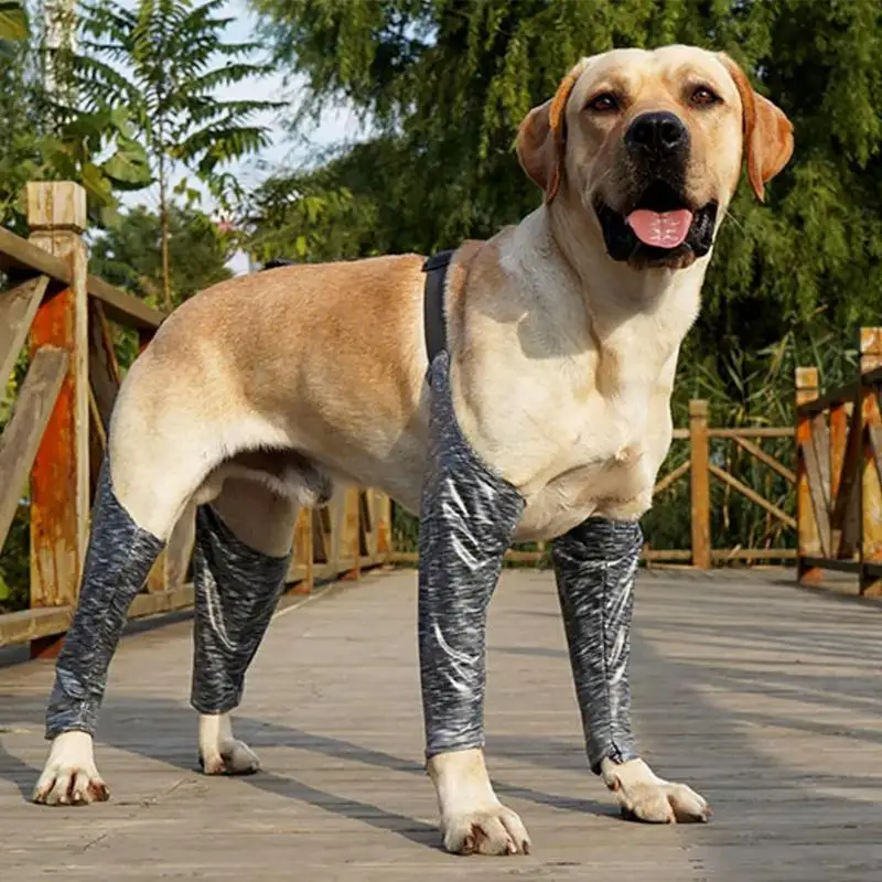 Dog Boot Leggings Anti-Dirty Protective Waterproof Sleeves For Front & Back Legs Waterproof Dog Support Brace Front & Back Legs