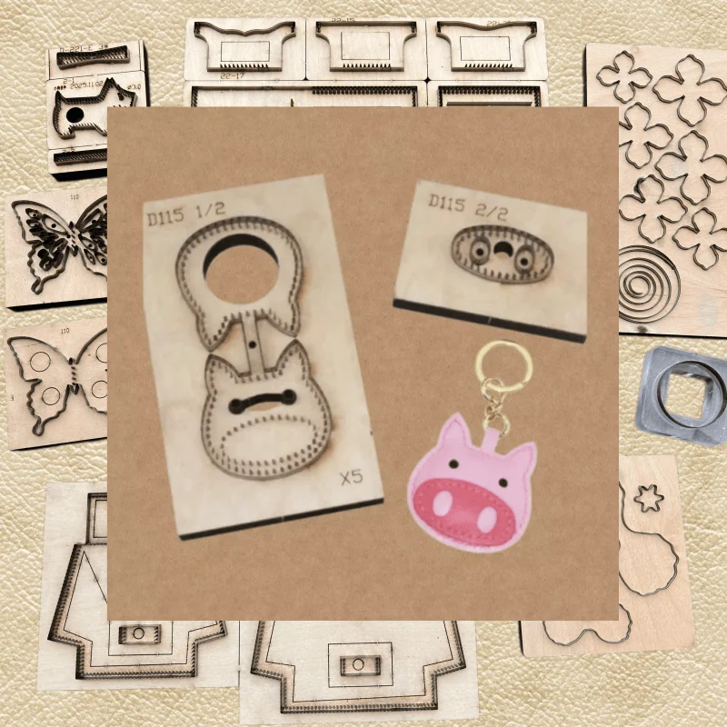 Lovely Pig Shape Leather Die Cutter DIY Handicraft Pendant Making Craft Supplies Custom cutting mold