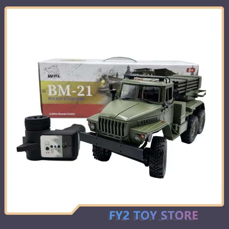 Wpl B36-2 Naughty Dragon 1:16 Pełnowymiarowy zdalnie sterowany pojazd terenowy Bm-21 Rakietownik Granatowy Model Samochodu RC B36-2