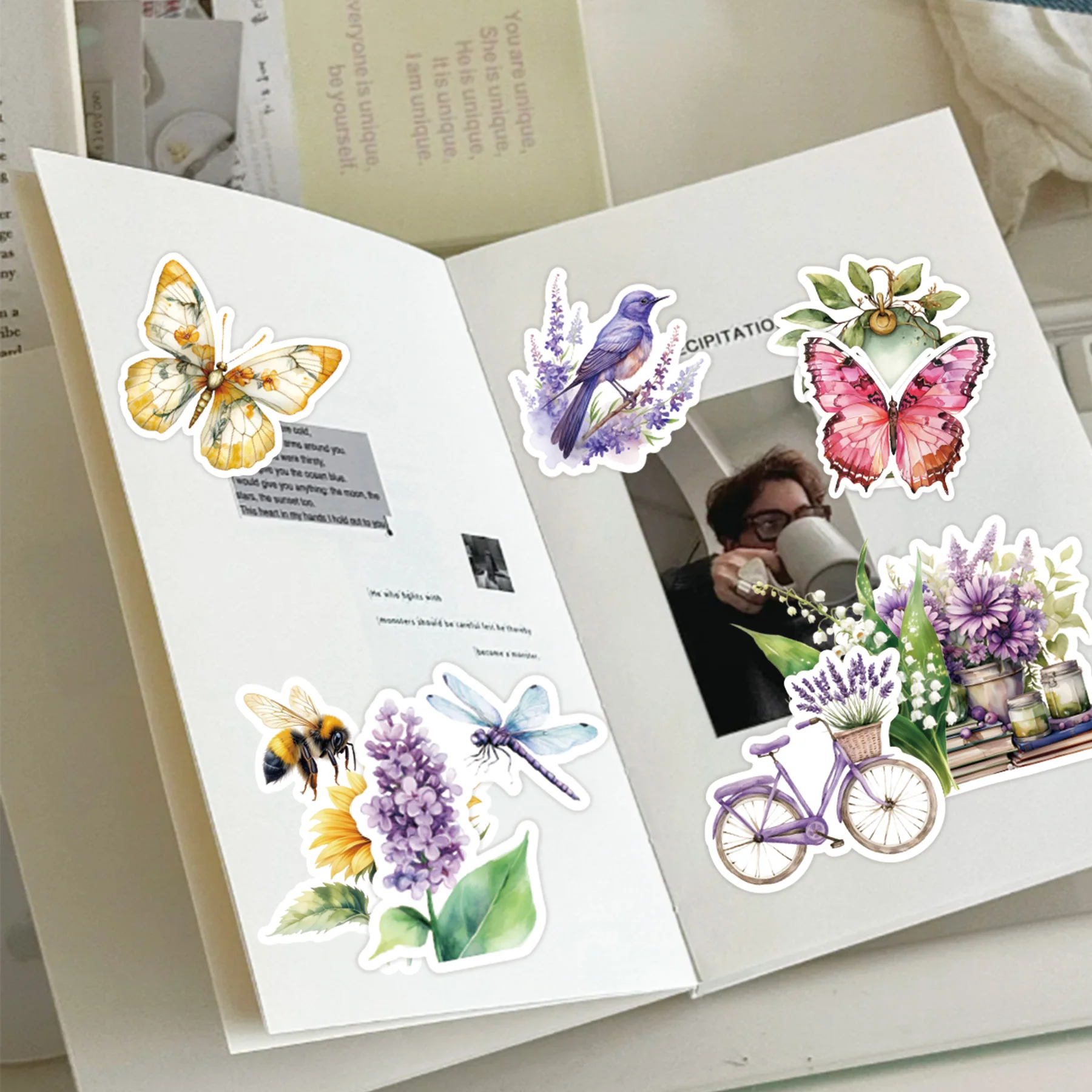 50 قطعة ملصقات سلسلة الرجعية الشارات الملونة لمذكرات غير المرغوب فيه مجلة زجاجة ماء الكمبيوتر المحمول الهاتف الديكور سكرابوكينغ لوازم