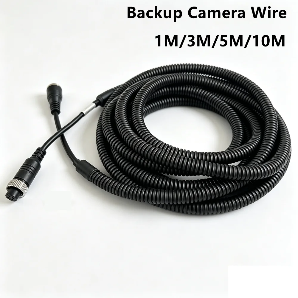 Backup Camera Wire 4Pin Male To Female Aviation Video Extension Cable For CCTV Rear View Camera