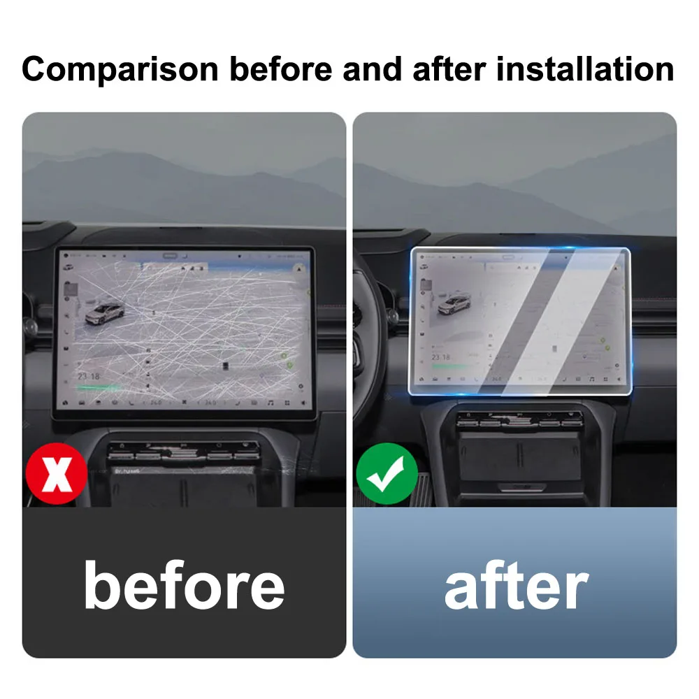 Tempered Film For Central Control Display Screen Fit For ZEEKR 7GT 2026 2027 High Definition Protective Film Car Supplies