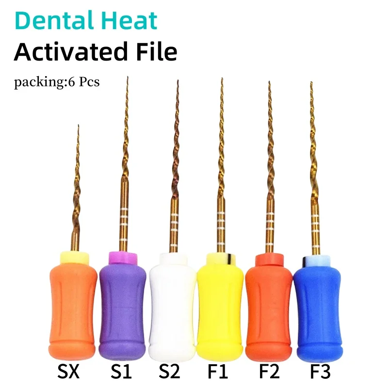 Dental Tools gold flexible files Hand endo rotary files golden endodontic files 21/25mm NITI Endo titainium instrument dentistry