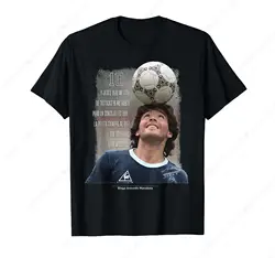 Diego Armando Maradona Graphic Tshirt Cotton Crew Neck Short Sleeves for Daily Casual Outdoor Shirts Classic Tee Tops Streetwear