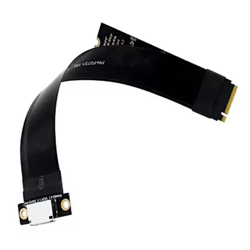 M.2 NVME-Oculink 4i 연장 케이블 (SSD 그래픽 카드용 M2 M 키 - SFF-8612 어댑터 PCIe 4.0 Gen4 케이블, 데스크탑/노트북용)