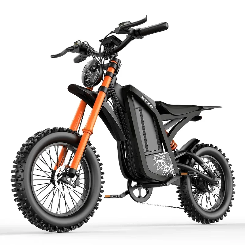 E-bike GT16 1500W motor 48V25AH battery shock-absorbing off-road electric bike all-terrain 16inch tire mountain electric bicycle