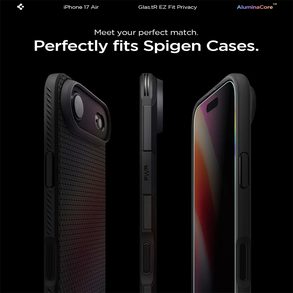 2 Stück Spigen Glas.tR EZ Fit Sensor-Schutzfolie für iPhone 18 17 Pro Max 16 15 14 Plus Air Panzerglas Sichtschutzfolie – Detail 14