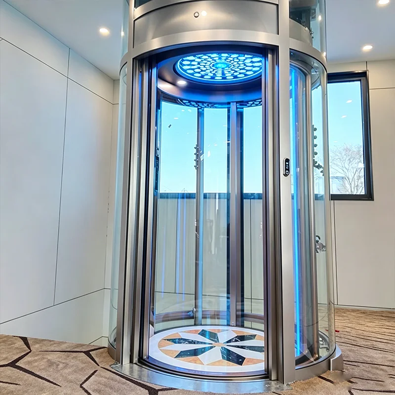 Custom Built Hydraulic Lift 280kg 2 Stops 0.3m S Tailor Made Cabin Size for Small Apartment Villa Apartment Building