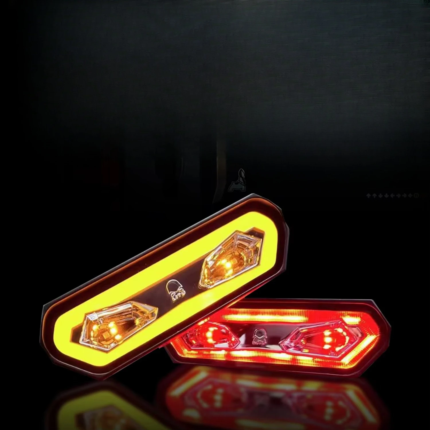 50W Three Colors UTV ATV Brake Stop Lamp Car Universal Red Tail Light chase forTruck Pickup Offroad Led Reverse Lights